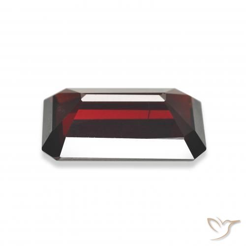 Granada Almandina Vermelho escuro Natural 9.36ct, Corte Octógono / Esmeralda, VS