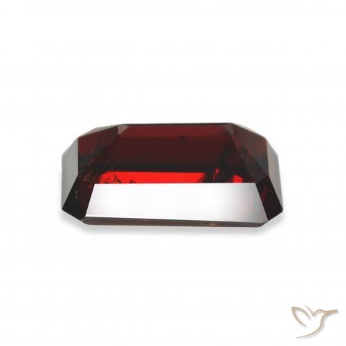 Granada Almandina vermelho escuro Natural 5.94ct, Corte Octógono / Esmeralda, VS-SI