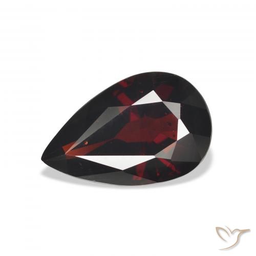 7.72ct Natural Vermelho escuro Granada Almandina, Formato de pêra, VS