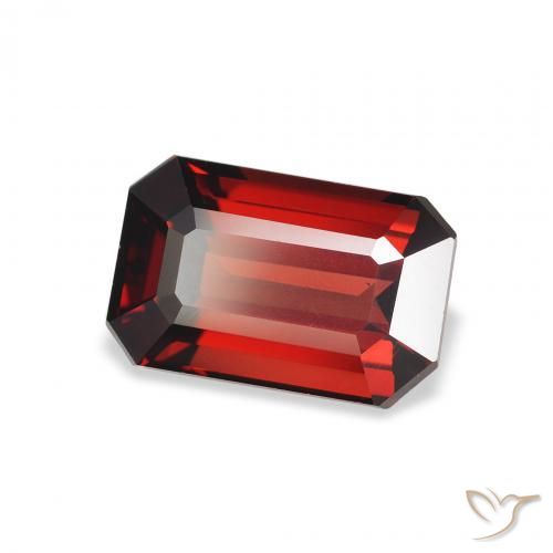 Granada Almandina Vermelho escuro Natural 2.38ct, Corte Octógono / Esmeralda, VVS-VS