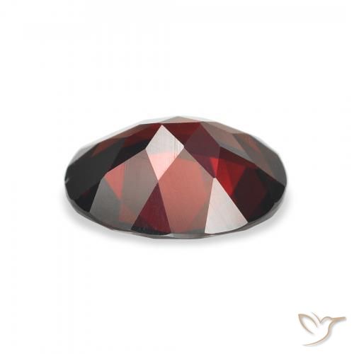 Granada Almandina Vermelho escuro Natural 2.83ct, oval, VVS-VS