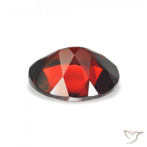 Granada Almandina Vermelho escuro Natural 2.92ct, oval, VVS-VS