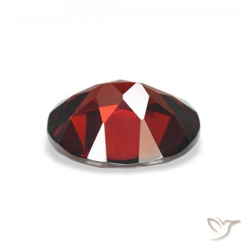 Granada Almandina Vermelho escuro Natural 3,00ct, Corte Oval, VVS-VS