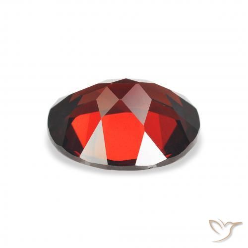 Granada Almandina Vermelho escuro Natural 3.17ct, oval, VVS-VS