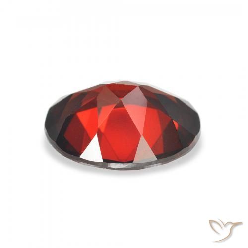Granada Almandina Vermelho escuro Natural 2.83ct, oval, VVS-VS