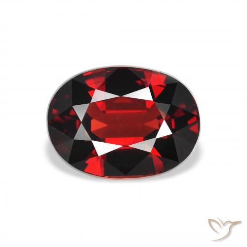 3.56ct Natural Vermelho escuro Granada Almandina, oval, VS