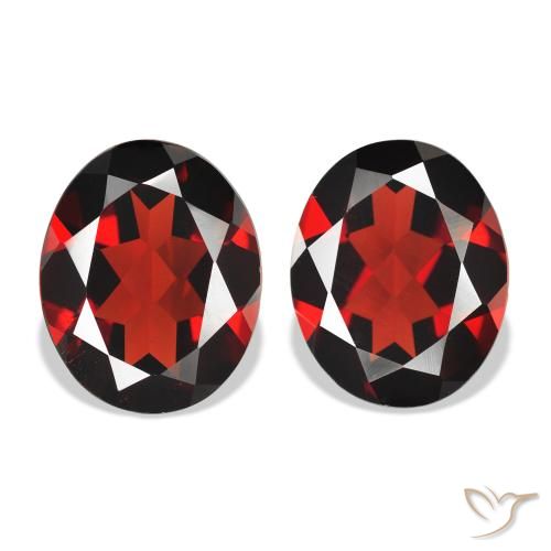 7.57ctw Natural Vermelho Sangue Profundo Granada Almandina, oval, VVS-VS