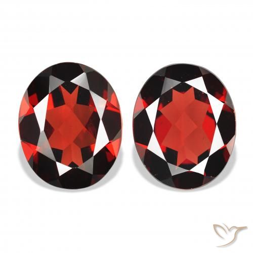 7.31ctw Natural Vermelho Sangue Profundo Granada Almandina, oval, VVS-VS