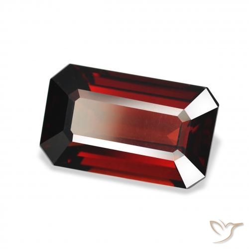 Granada Almandina Vermelho escuro Natural 5.08ct, Corte Octógono / Esmeralda, VVS-VS