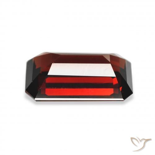 Granada Almandina Vermelho escuro Natural 5.08ct, Corte Octógono / Esmeralda, VVS-VS