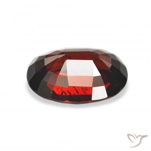 Granada Almandina Vermelho escuro Natural 4.28ct, oval, VS