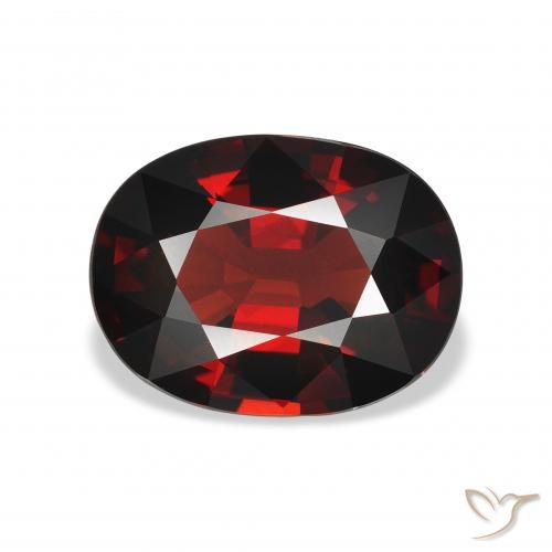 4.22ct Natural Vermelho escuro Granada Almandina, oval, VVS-VS