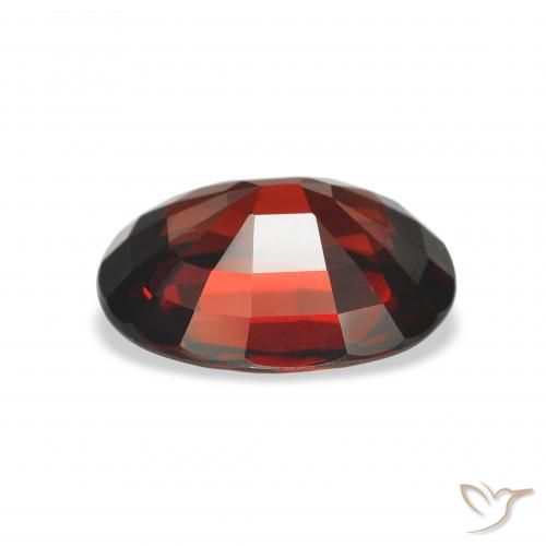 Granada Almandina Vermelho escuro Natural 4.22ct, oval, VVS-VS