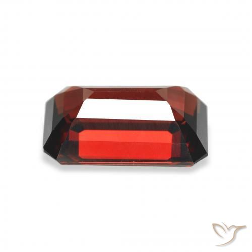 Granada Almandina Vermelho escuro Natural 3.71ct, Corte Octógono / Esmeralda, VS