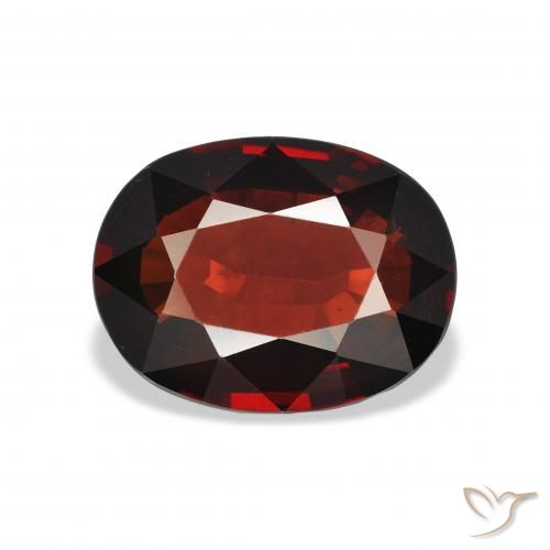 3.63ct Natural Vermelho escuro Granada Almandina, oval, VS