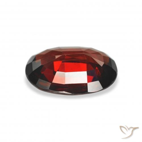 Granada Almandina Vermelho escuro Natural 3.63ct, oval, VS