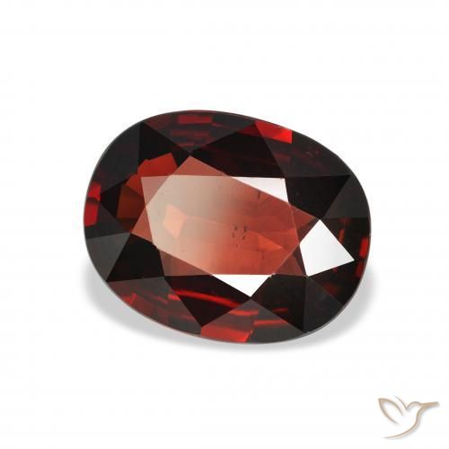 Granada Almandina Vermelho escuro Natural 3.19ct, oval, VS