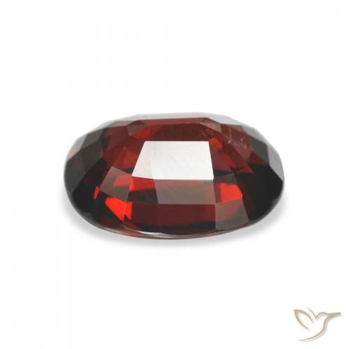 Granada Almandina Vermelho escuro Natural 3.32ct, oval, VS