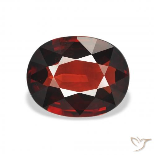 3.13ct Natural Vermelho escuro Granada Almandina, oval, VS