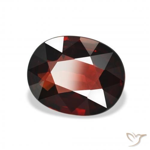 Granada Almandina Vermelho escuro Natural 3.13ct, oval, VS