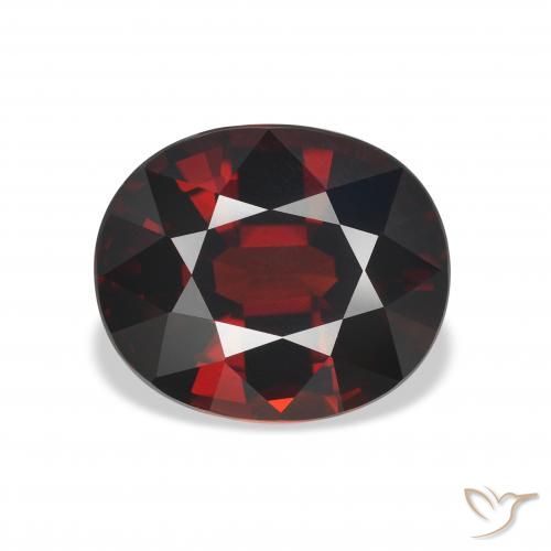 5.22ct Natural Vermelho escuro Granada Almandina, oval, VVS