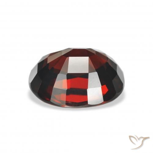 Granada Almandina Vermelho escuro Natural 5.22ct, oval, VVS