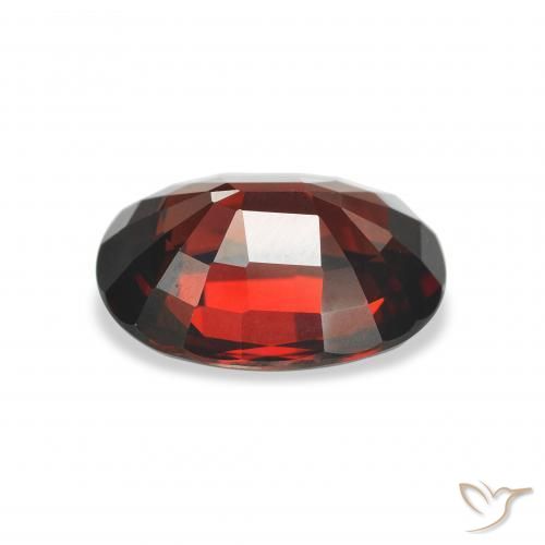 Granada Almandina Vermelho escuro Natural 4.13ct, oval, VVS
