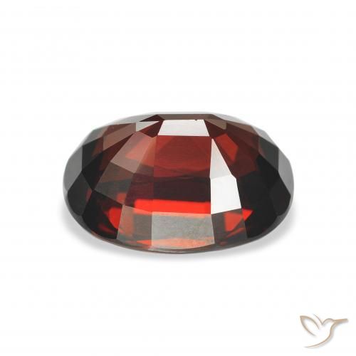 Granada Almandina Vermelho escuro Natural 5.09ct, oval, VVS