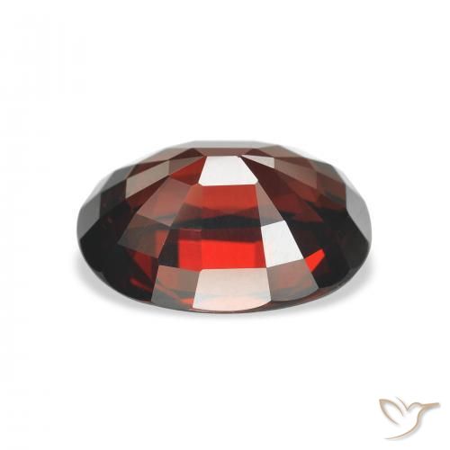 Granada Almandina Vermelho escuro Natural 5.12ct, oval, VVS