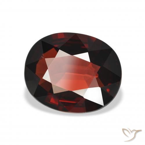 Granada Almandina Vermelho escuro Natural 3.83ct, oval, VVS