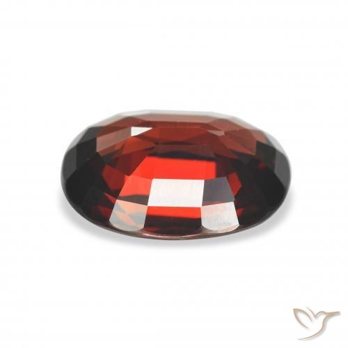Granada Almandina Vermelho escuro Natural 3.83ct, oval, VVS