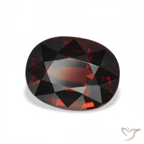 Granada Almandina Vermelho escuro Natural 4.26ct, oval, VVS
