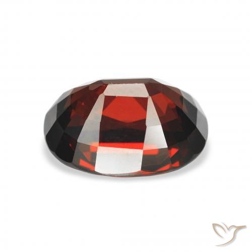 Granada Almandina Vermelho escuro Natural 4.26ct, oval, VVS