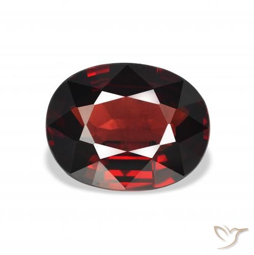 4.59ct Natural Vermelho escuro Granada Almandina, oval, VVS