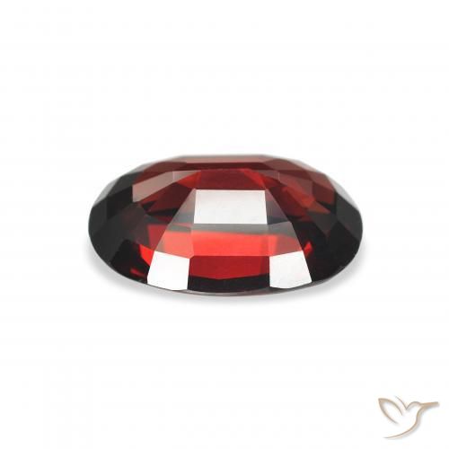Granada Almandina Vermelho escuro Natural 4.02ct, oval, VVS