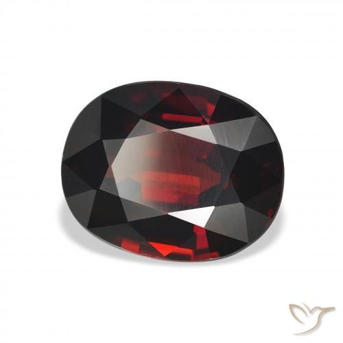 Granada Almandina Vermelho escuro Natural 5.40ct, oval, VVS