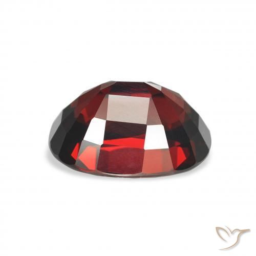 Granada Almandina vermelho escuro Natural 5.80ct, oval, VVS