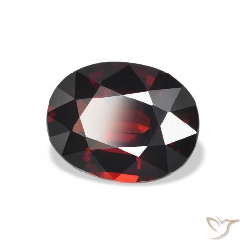 Granada Almandina Vermelho escuro Natural 5.34ct, oval, VVS