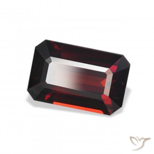 Granada Almandina Vermelho escuro Natural 6.03ct, Corte Octógono / Esmeralda, VVS
