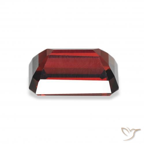 Granada Almandina Vermelho escuro Natural 3.58ct, Corte Octógono / Esmeralda, VVS