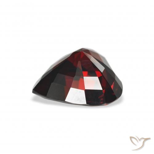 Granada Almandina Vermelho escuro Natural 3.88ct, Coração, VVS
