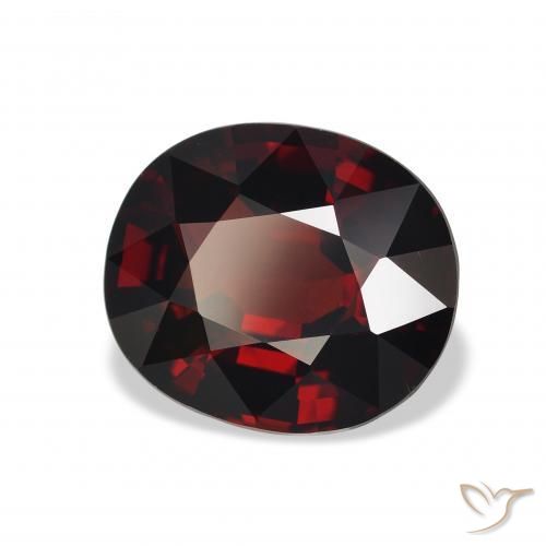 Granada Almandina Vermelho escuro Natural 5.04ct, oval, VS