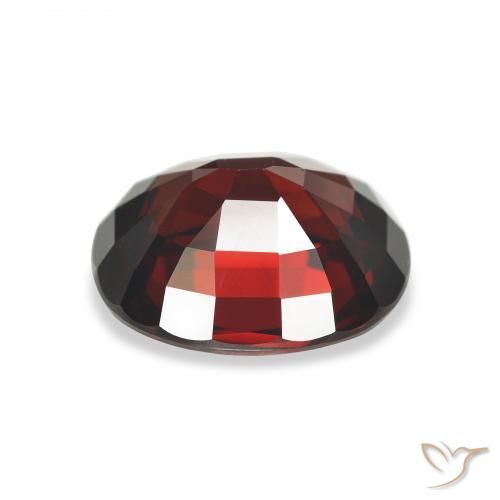 Granada Almandina Vermelho escuro Natural 5.04ct, oval, VS