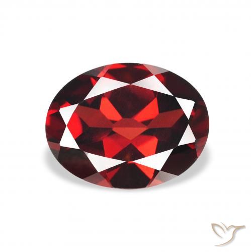 2.30ct Natural Dark Red Almandine Garnet, Oval, VVS-VS