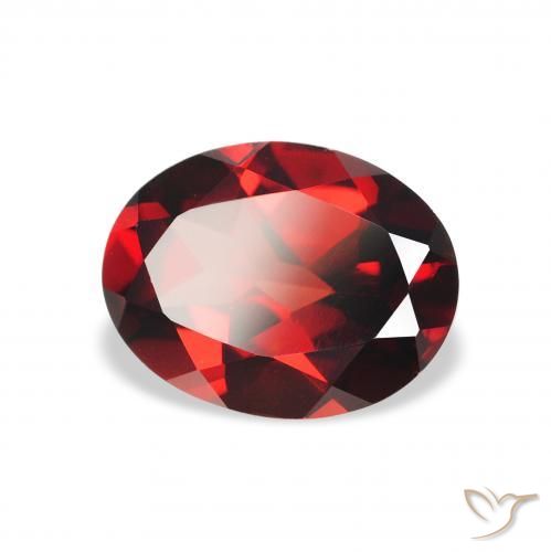 Granada Almandina Vermelho escuro Natural 2.30ct, oval, VVS-VS