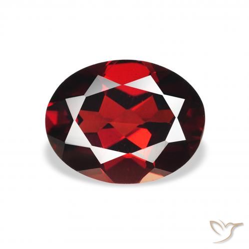 2.12ct Natural Vermelho Sangue Profundo Granada Almandina, oval, VVS-VS