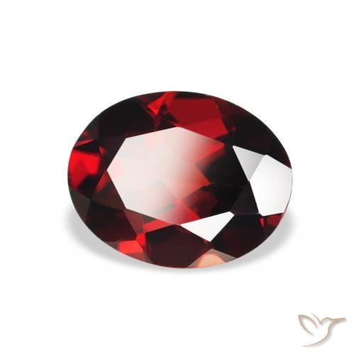 Granada Almandina Vermelho Sangue Profundo Natural 2.12ct, oval, VVS-VS