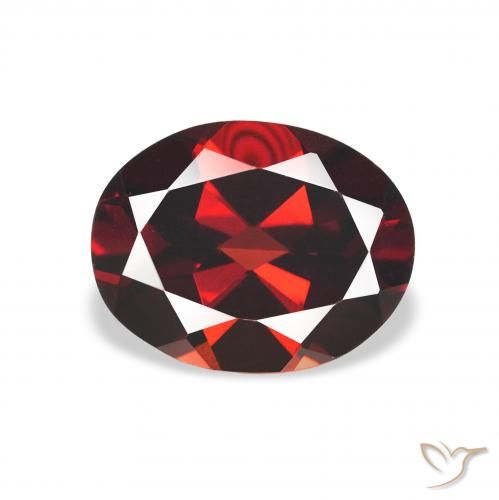 2.20ct Natural Deep Red Almandine Garnet, Oval, VVS-VS