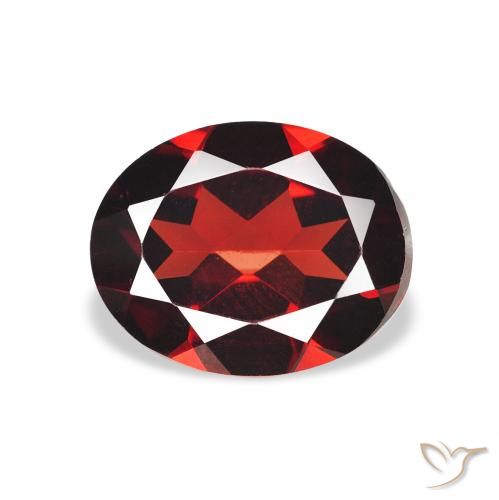2.01ct Natural Vermelho Sangue Profundo Granada Almandina, oval, VVS-VS