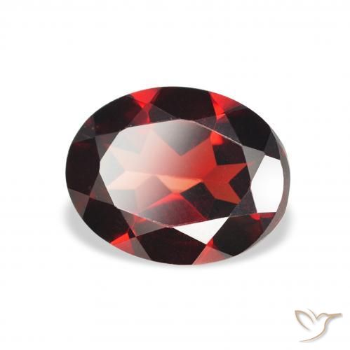 Granada Almandina Vermelho Sangue Profundo Natural 2.01ct, oval, VVS-VS
